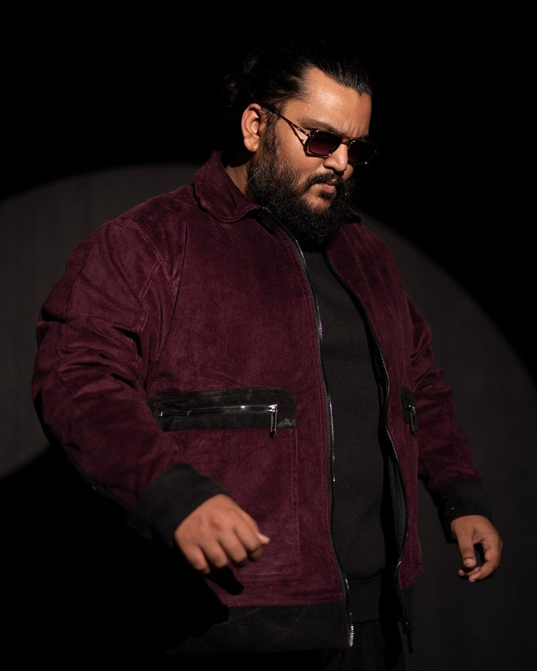 Plus Size Luxury Jacket (Mystic Maroon)