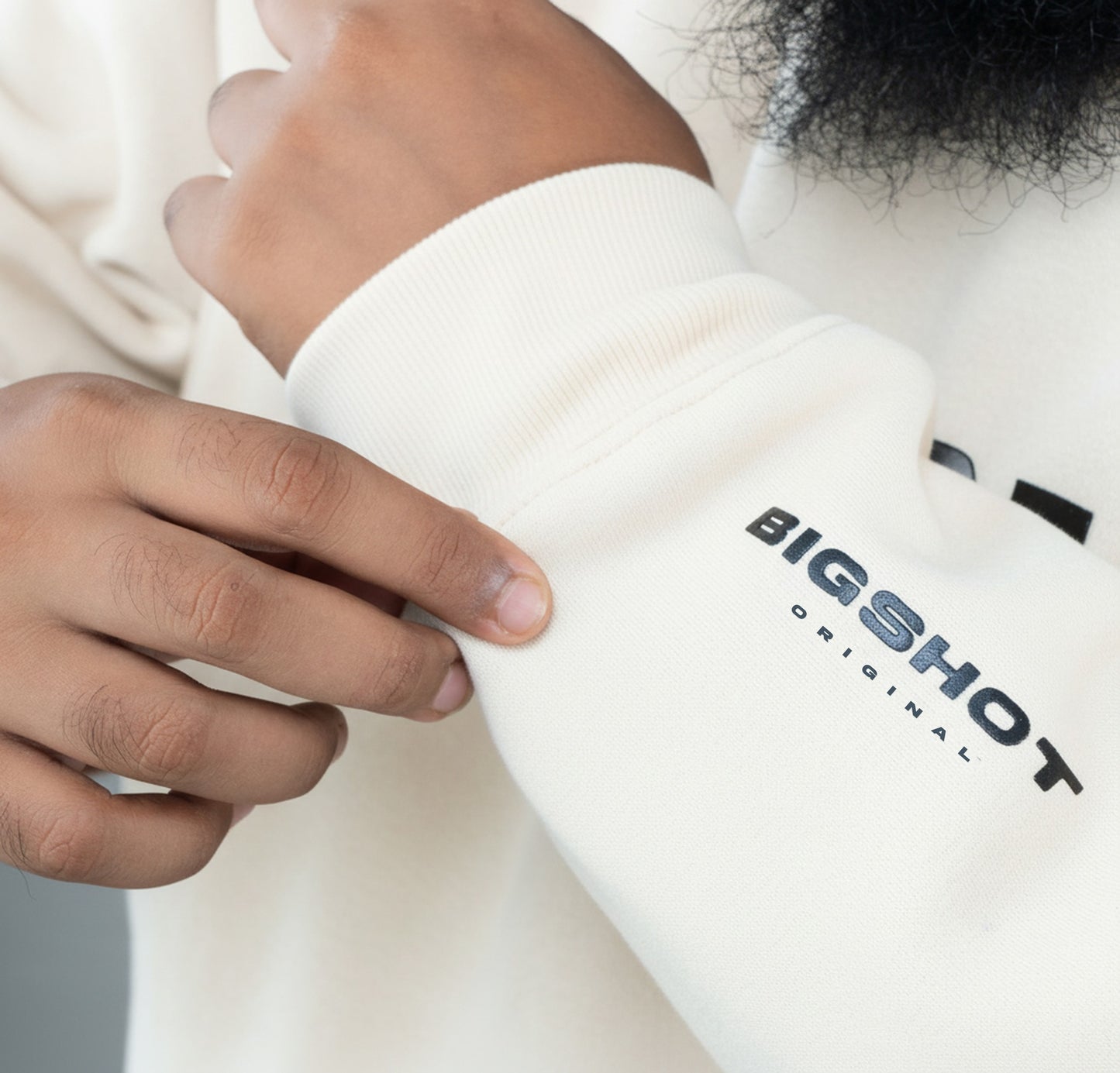 Big Size Hoodie (D1) - Off White