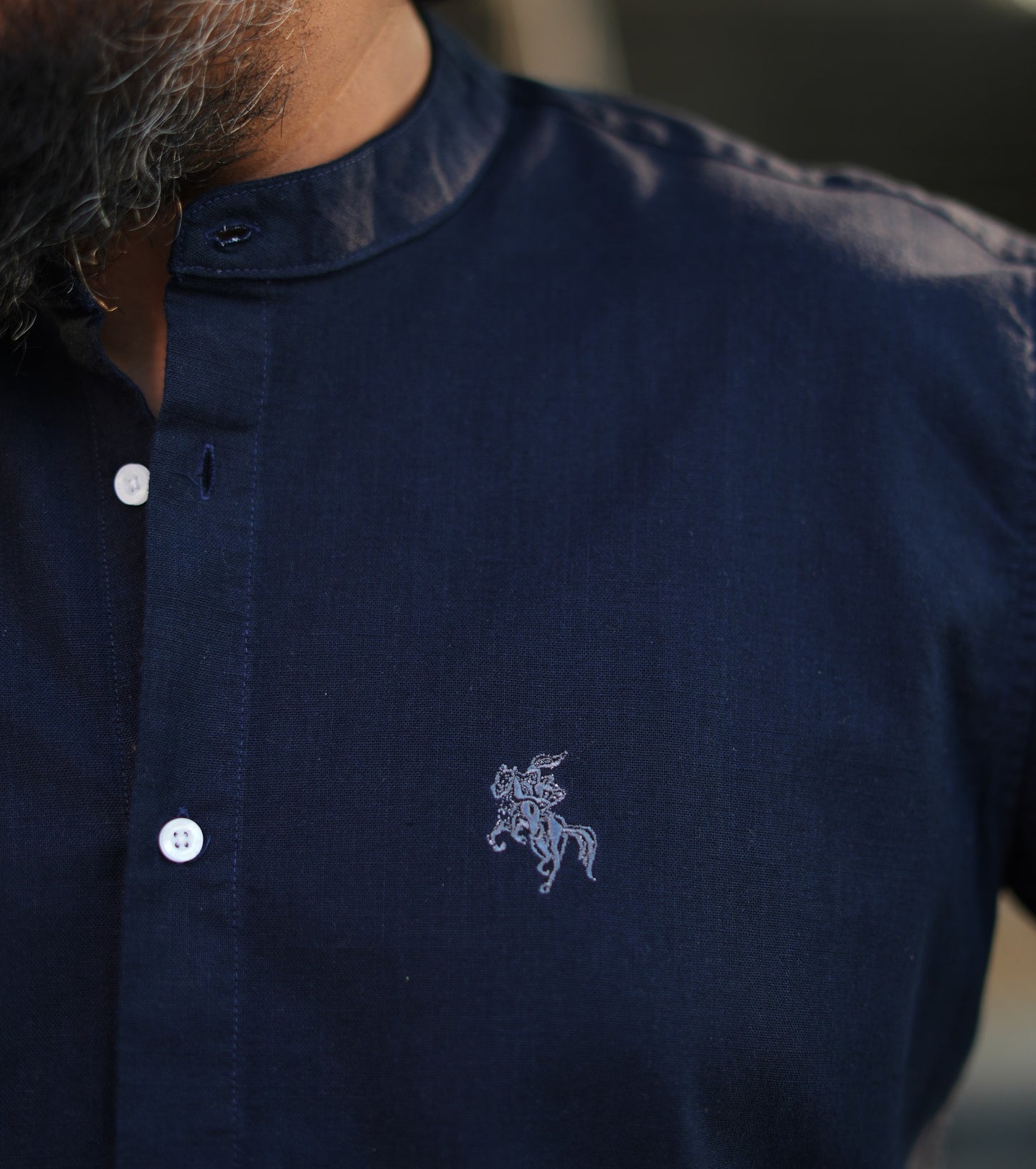 Old Money Linen Shirt - Navy