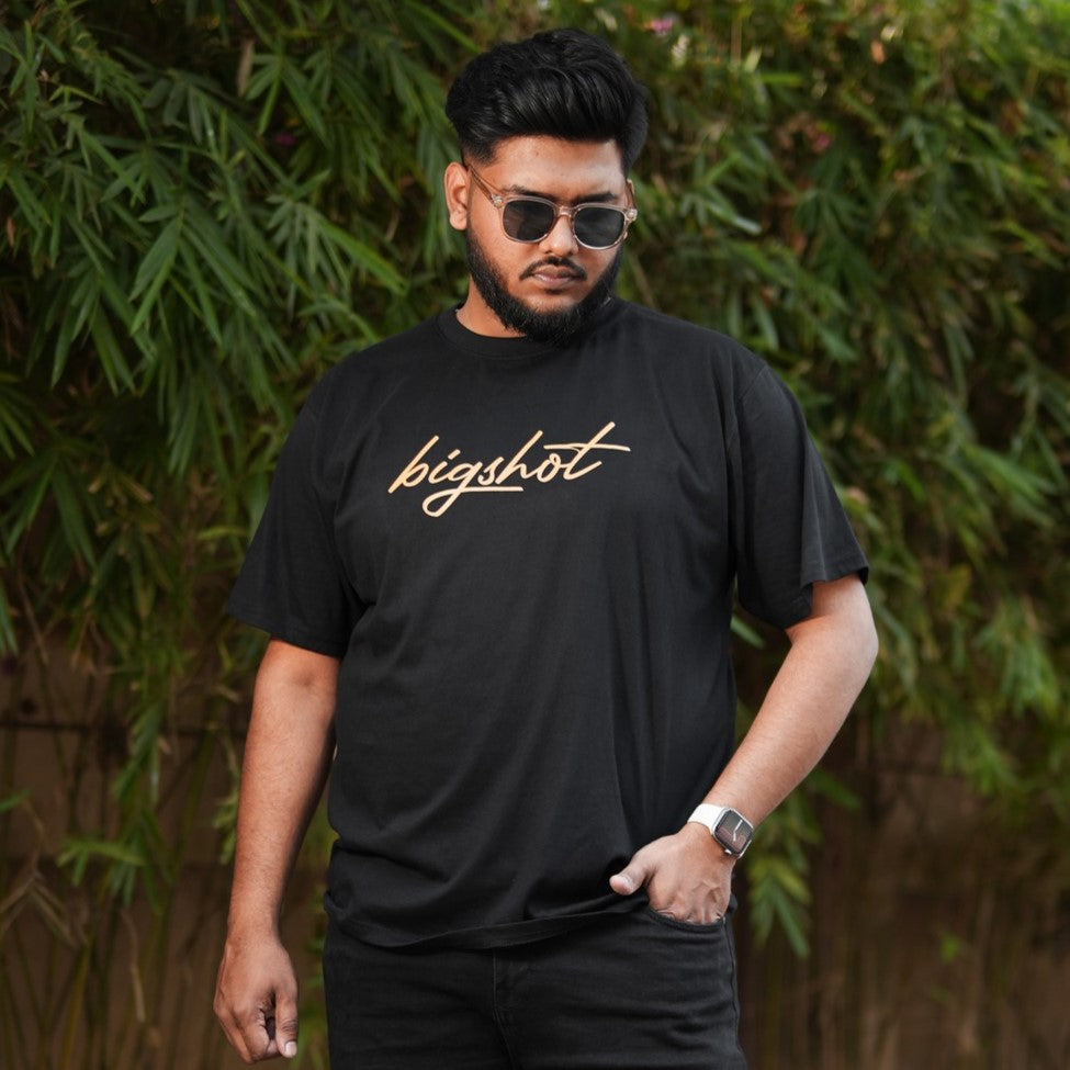 Big Size T-Shirt - D3 - Black