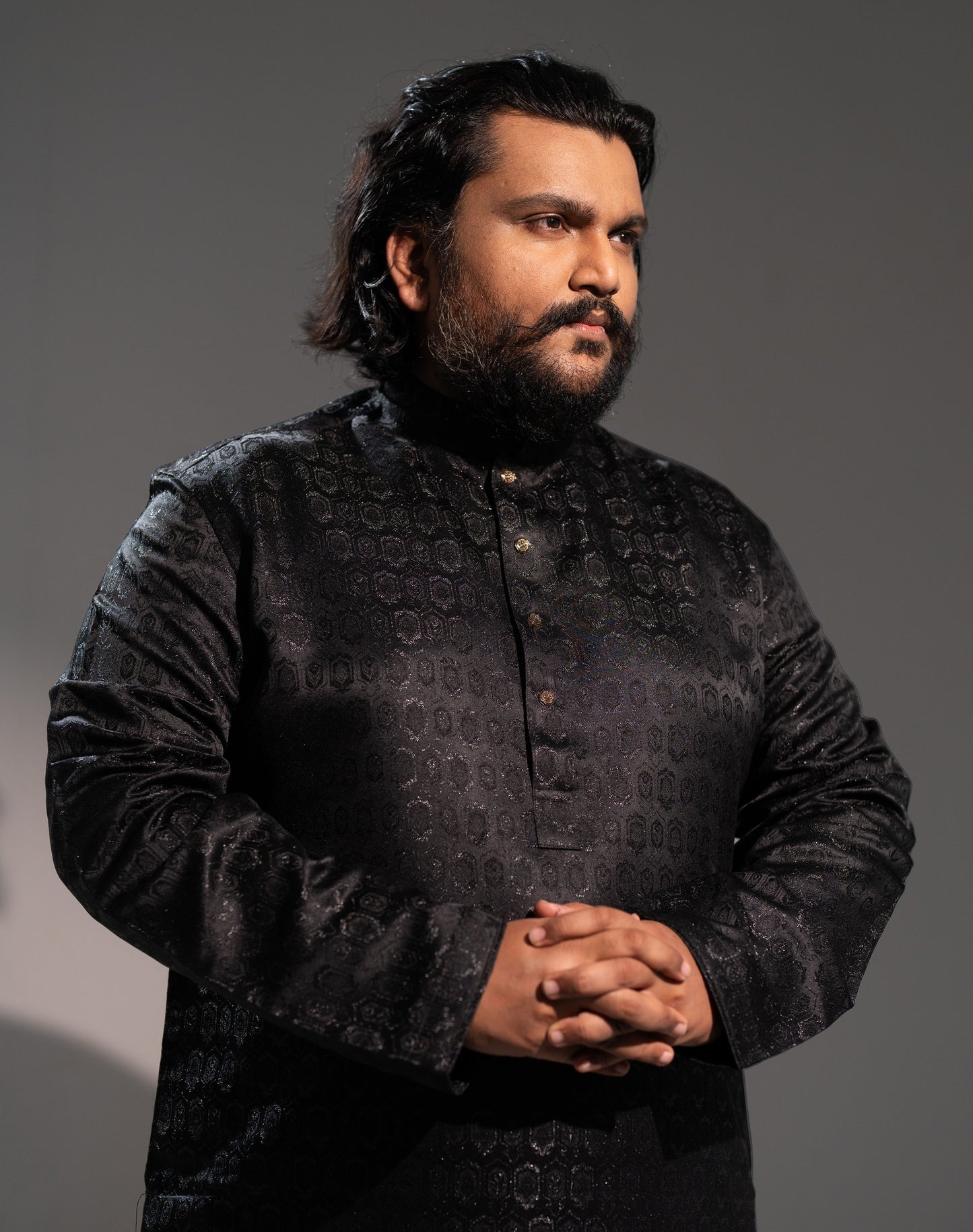Phantom Black Luxury Panjabi - NYS Edition