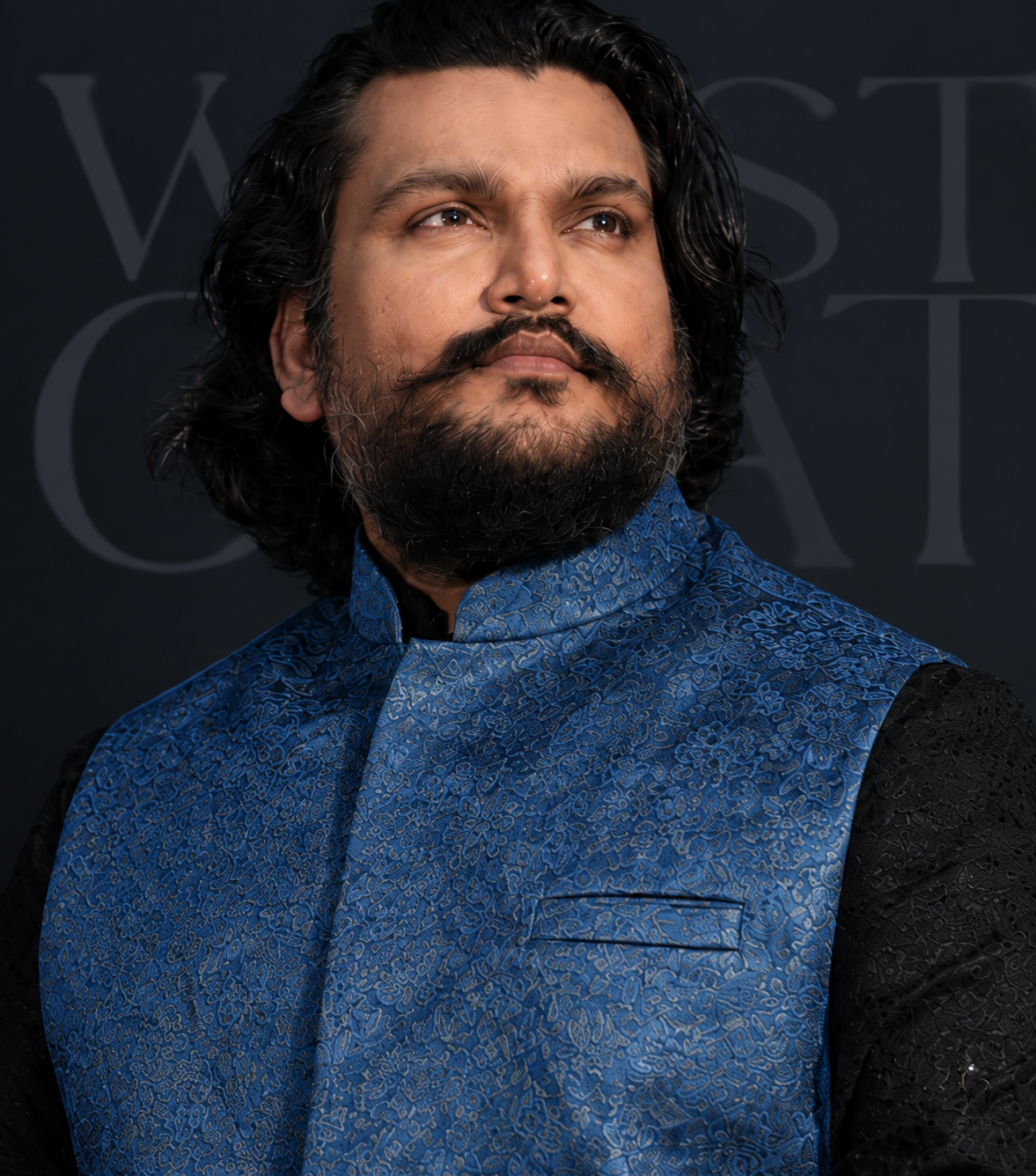 BIG SIZE Waist Coat - Royal Blue