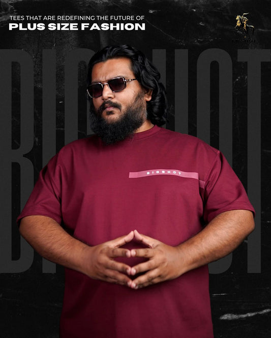 Drop Shoulder Maroon (D-5)