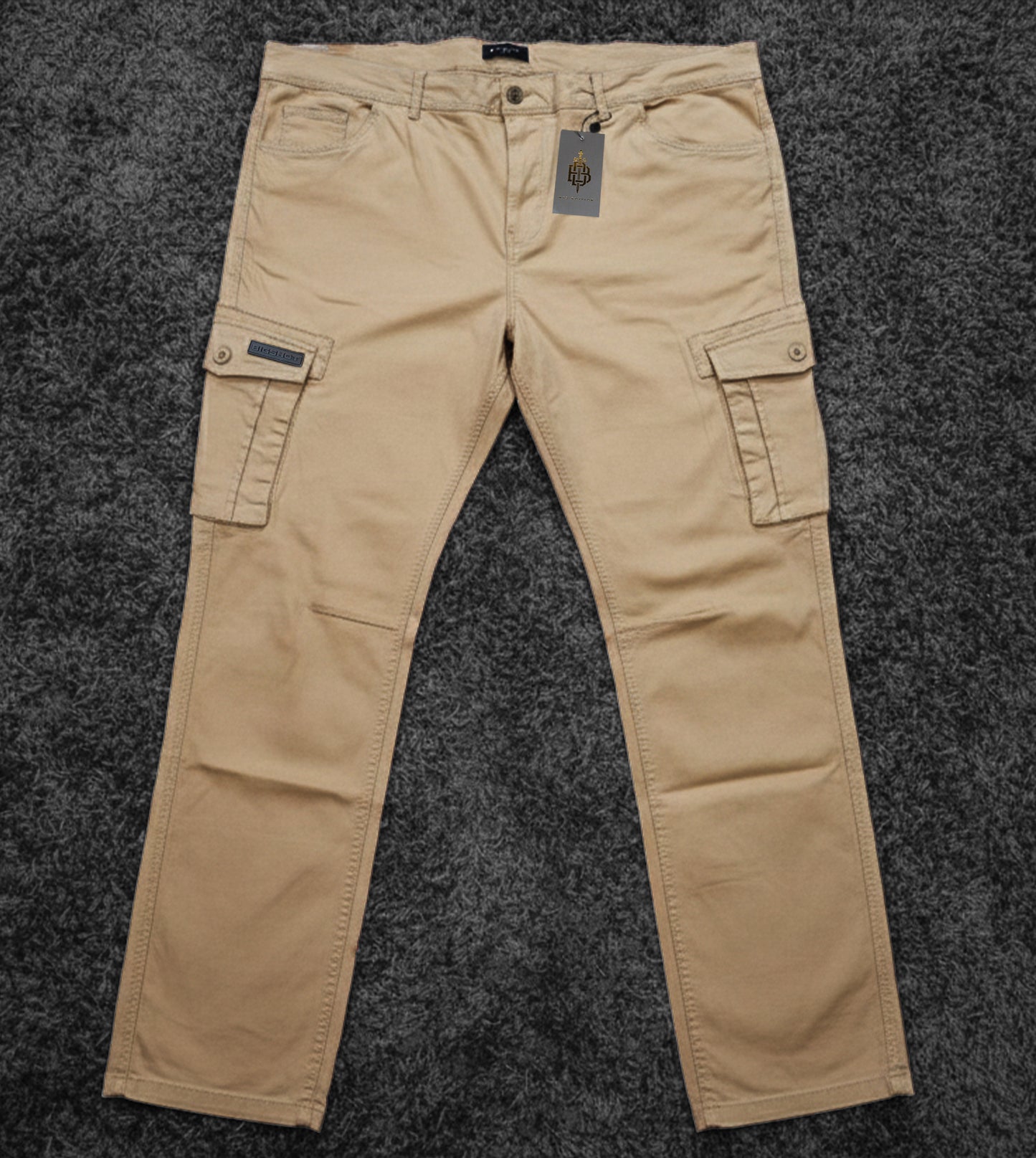 Big Size Cargo Pants - Beige