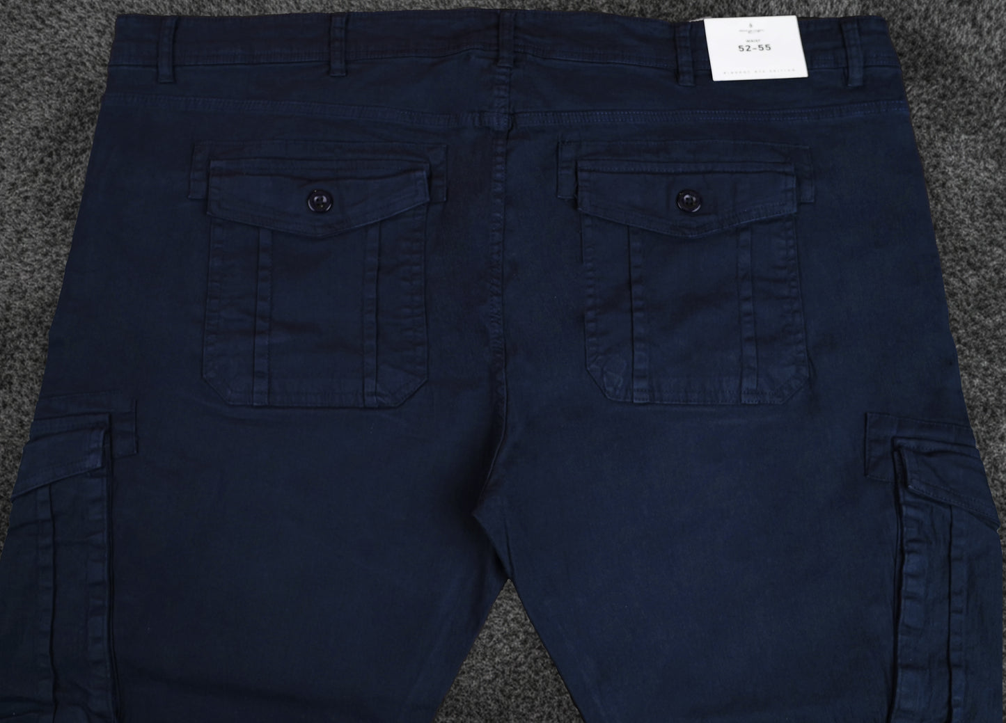 Big Size Cargo Pants - Deep Navy