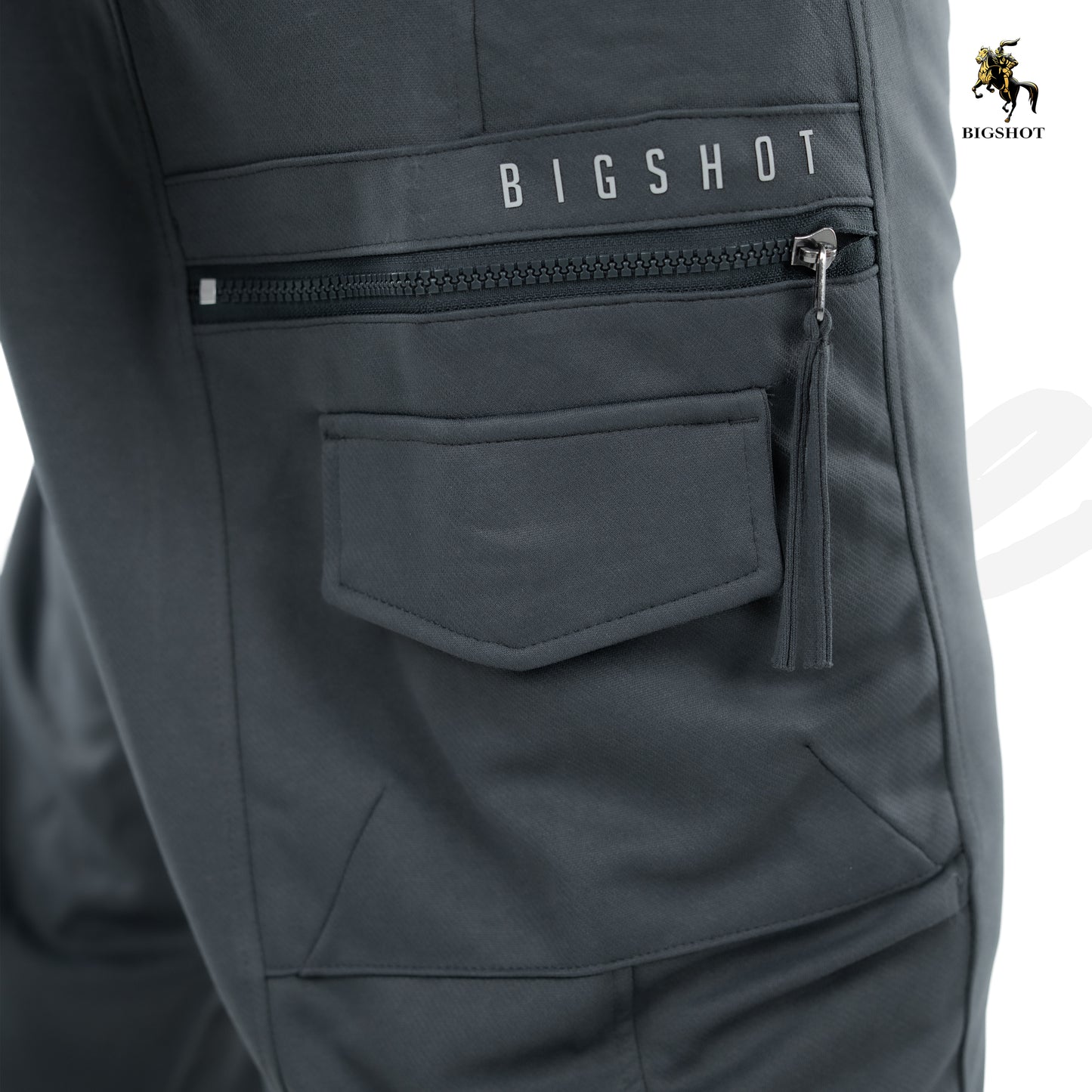 BIGSHOT Active Cargo Pants - Grey Ash