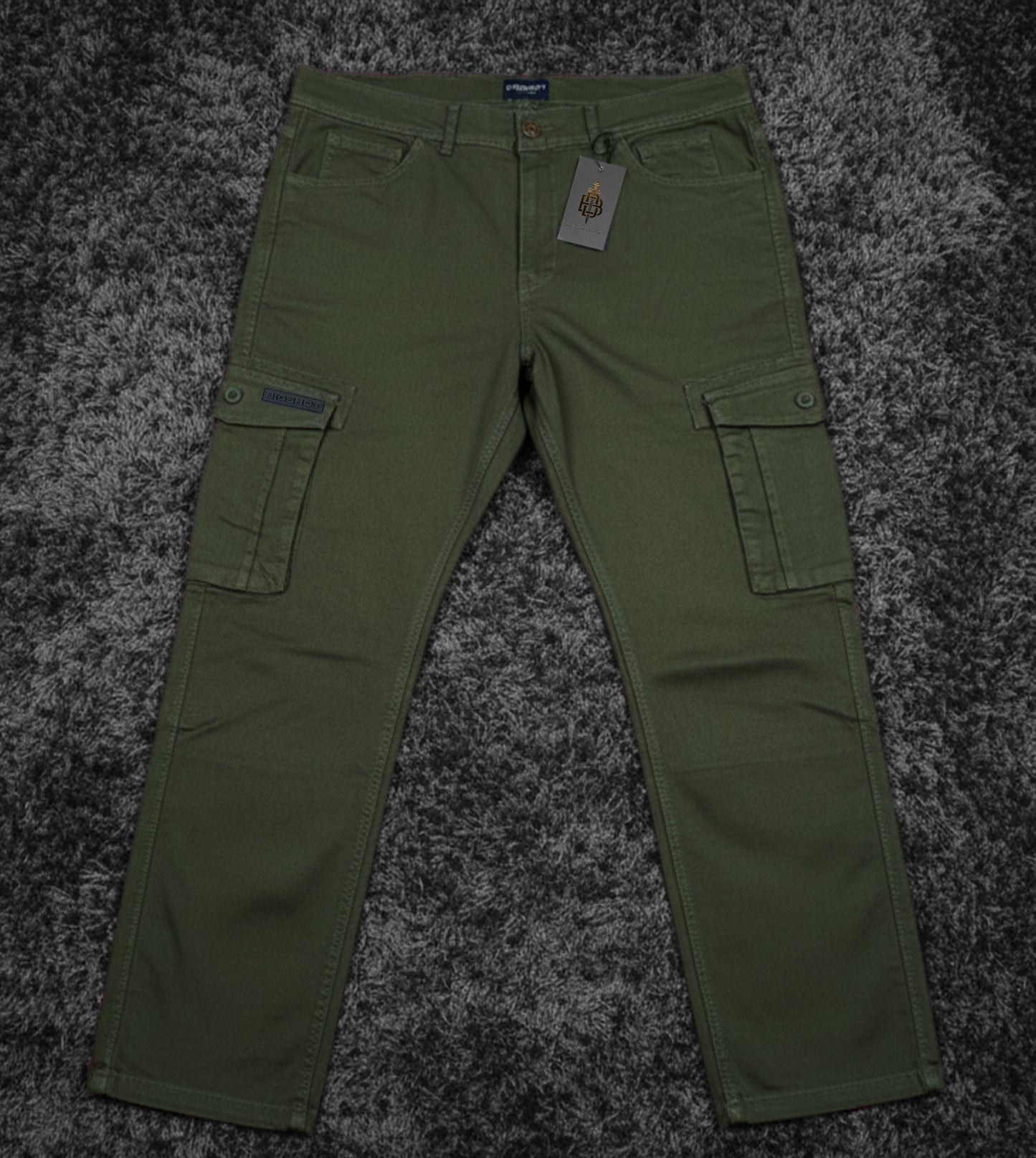 Big Size Cargo Pants - Deep Olive