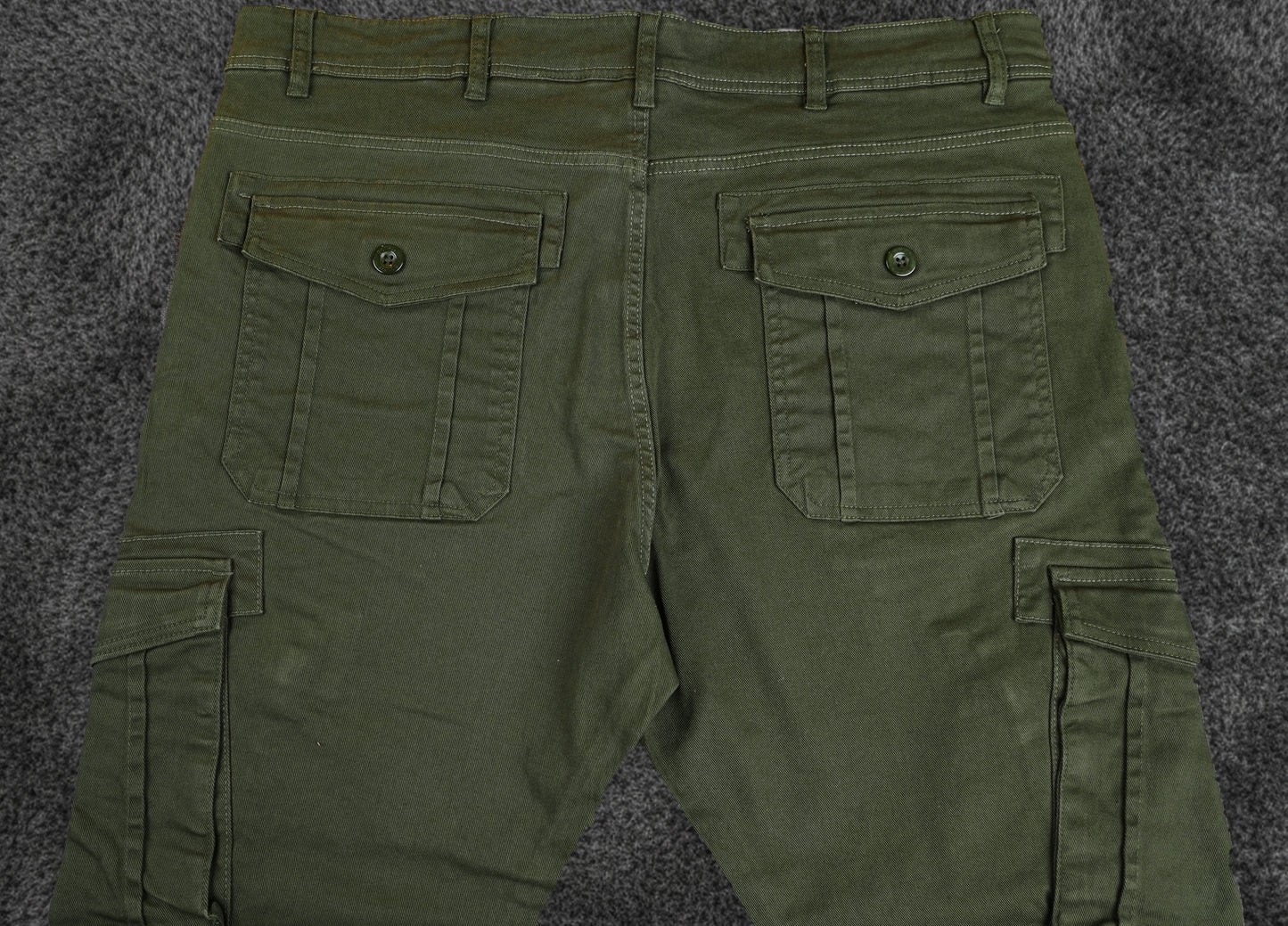 Big Size Cargo Pants - Deep Olive