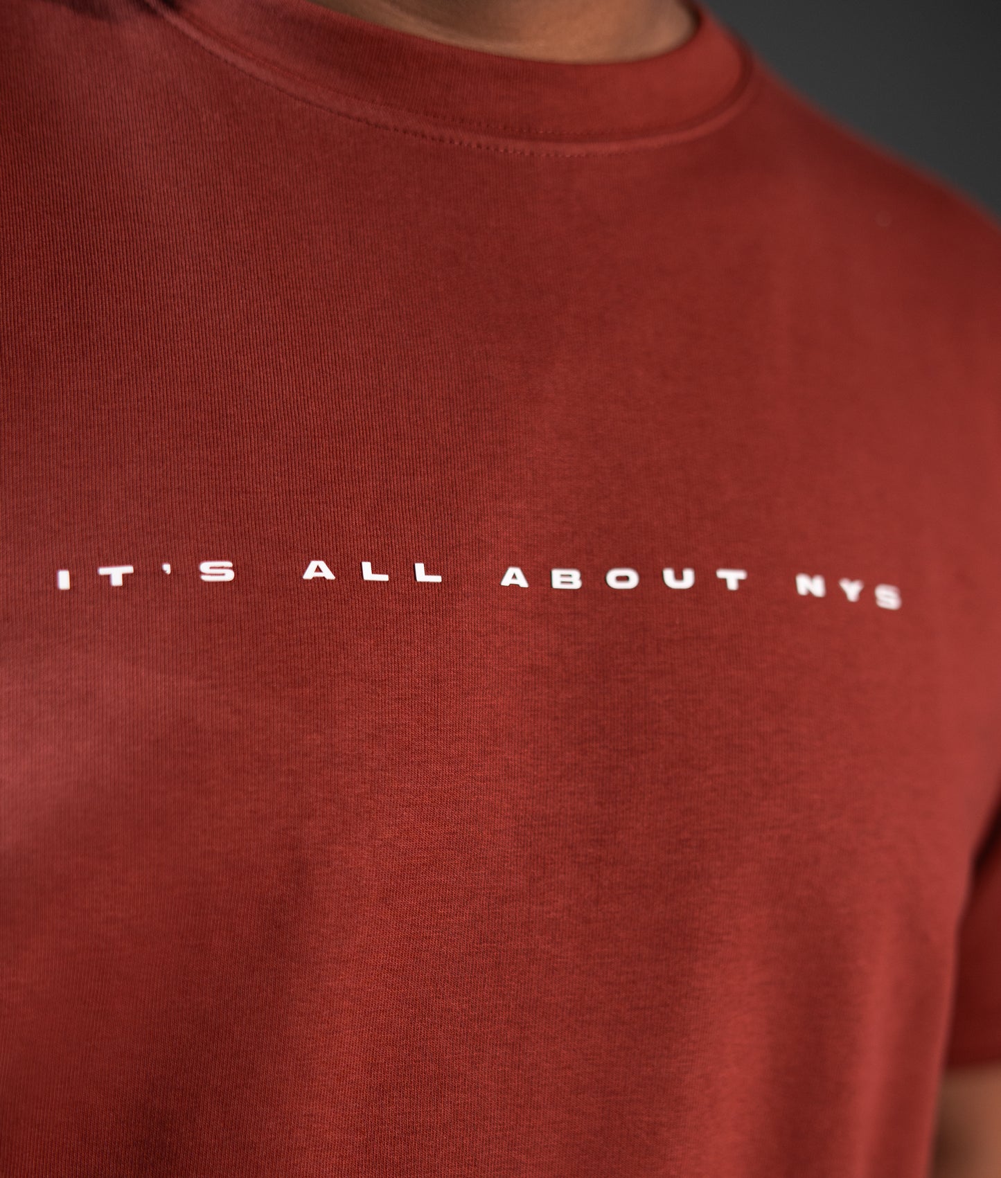 Big Size Drop Shoulder - Red NYS