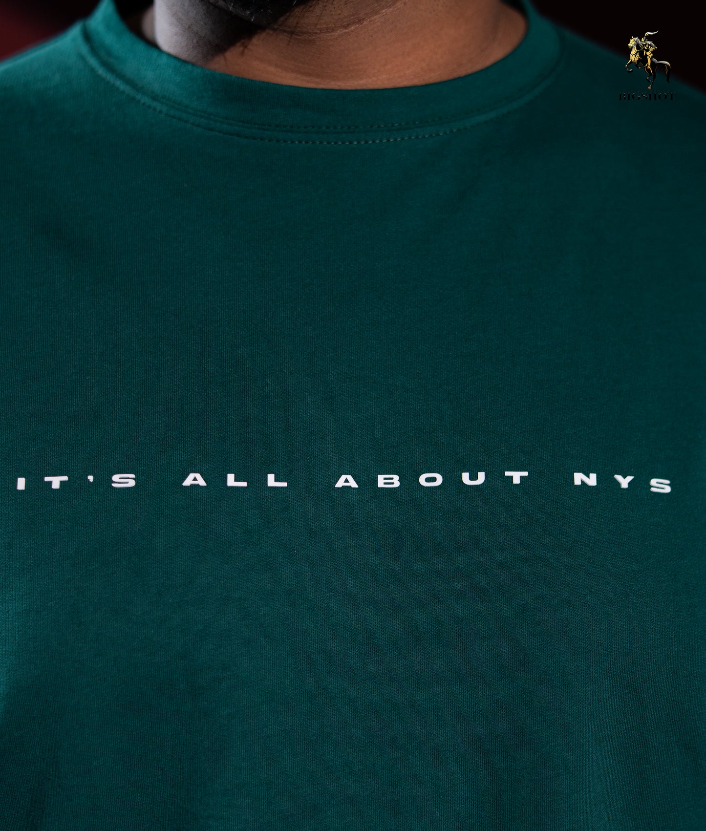 Big Size Drop Shoulder - Deep Green NYS