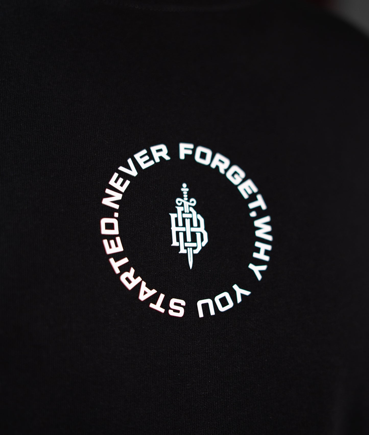 Big Size Drop Shoulder - Black Circle Logo