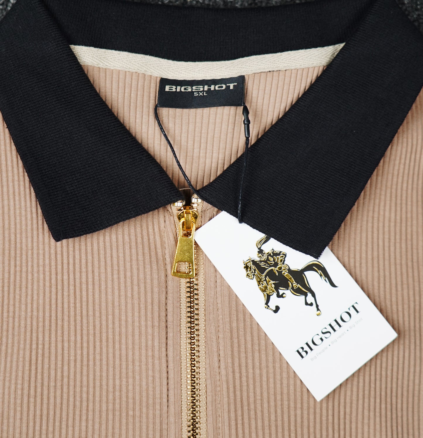 Luxury Old Money Polo - Black Beige