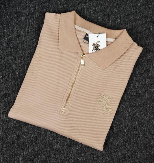 Luxury Old Money Polo - Beige