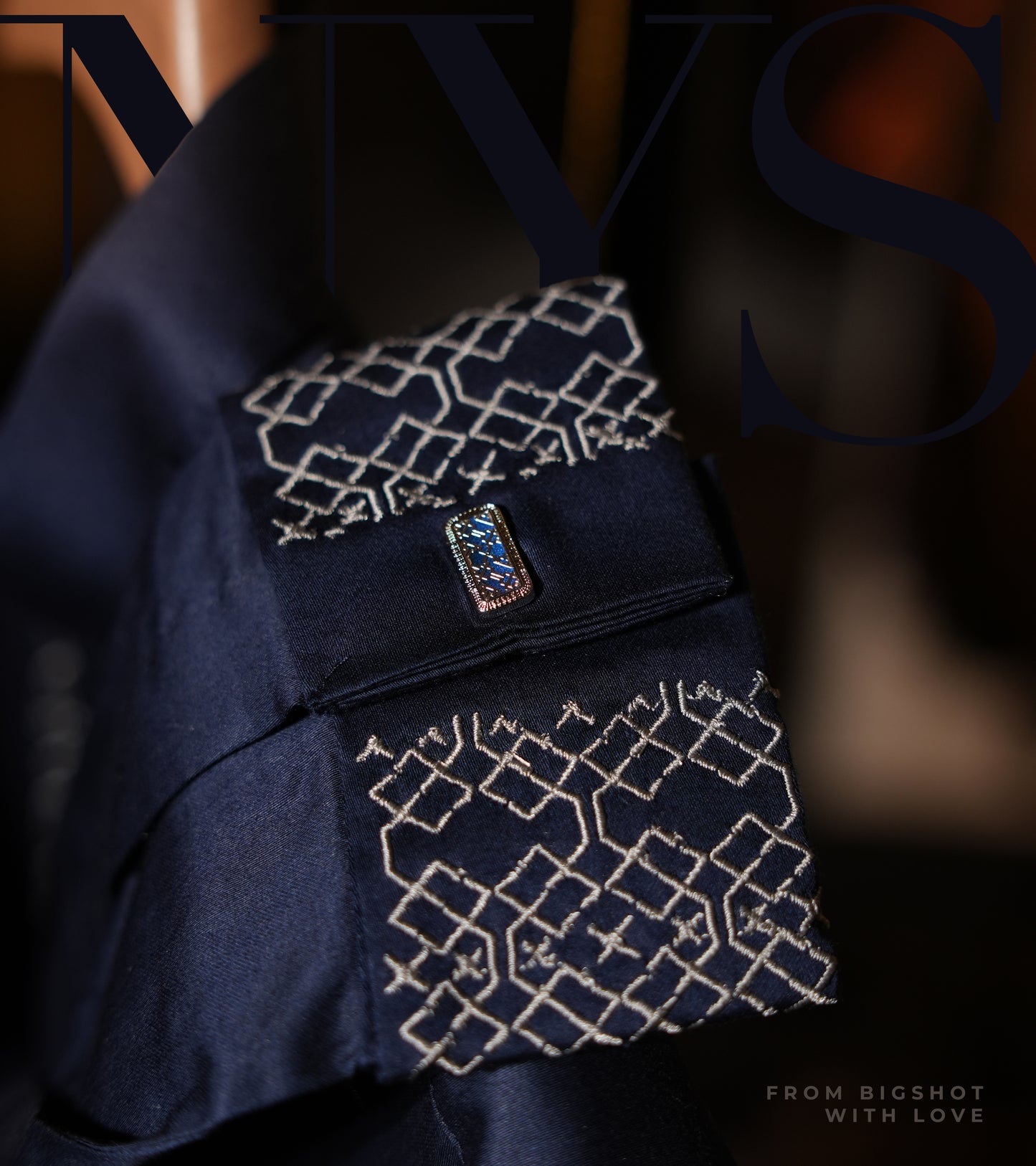 Navy Embroidered Luxury Panjabi - NYS Edition