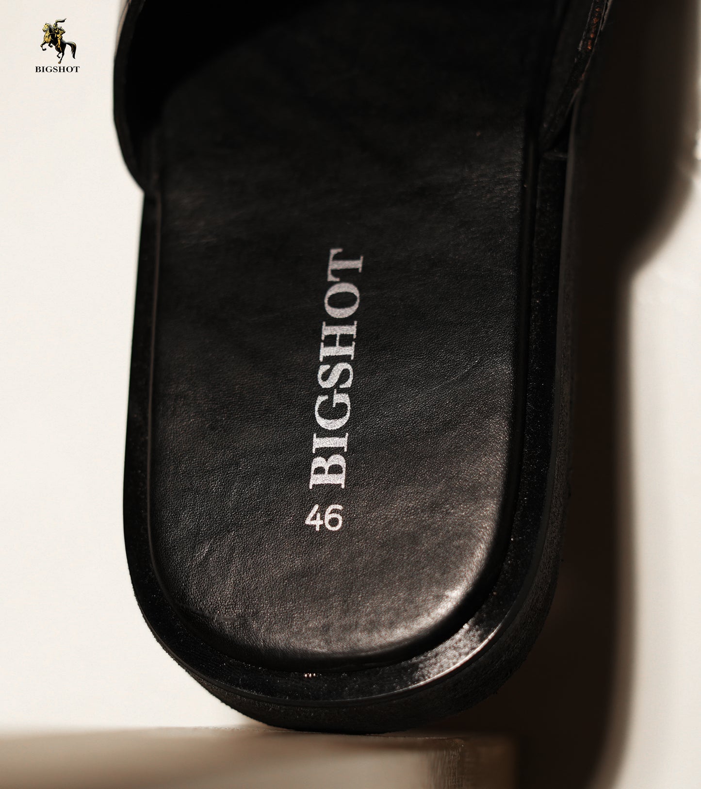 Leather Slide - D3 - Black