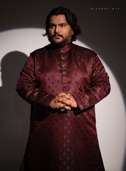 Royal Maroon Luxury Panjabi - NYS Edition