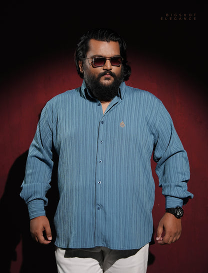 Muted Blue Full Sleeve Shirt