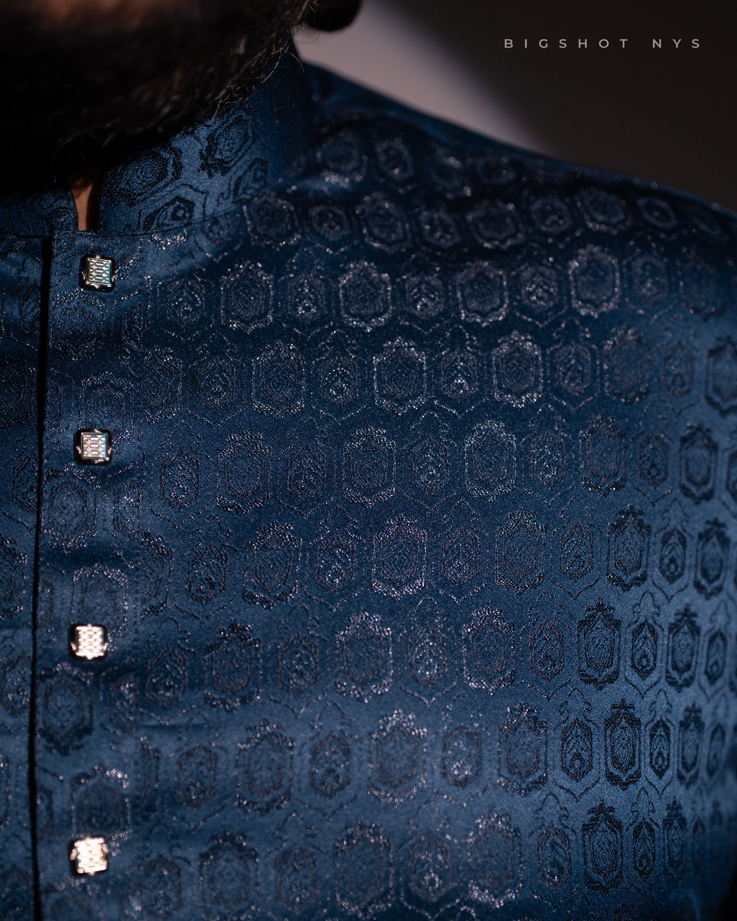 Midnight Blue Luxury Panjabi - NYS Edition