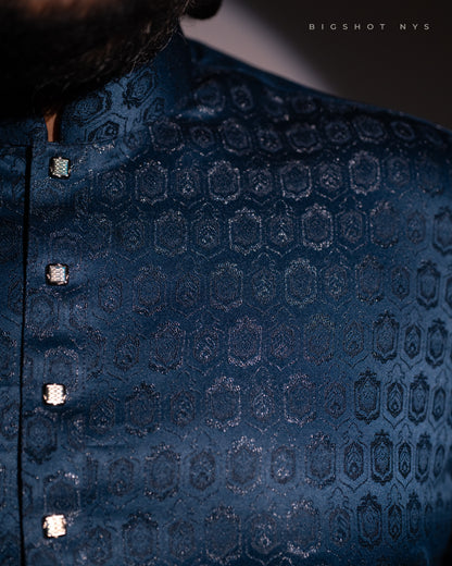 Midnight Blue Luxury Panjabi - NYS Edition
