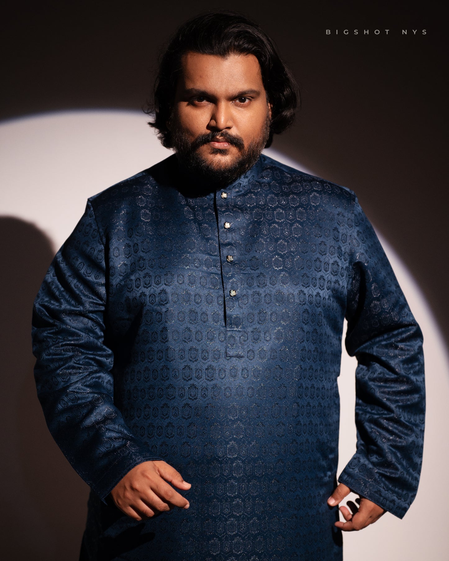 Midnight Blue Luxury Panjabi - NYS Edition