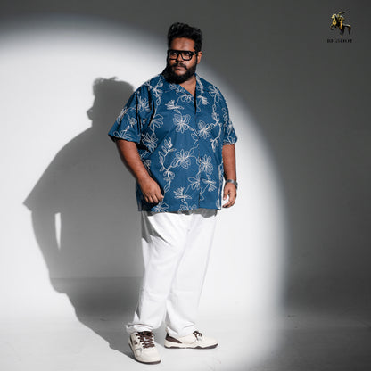 BIGSHOT Luxury Cuban – Navy Embroidery