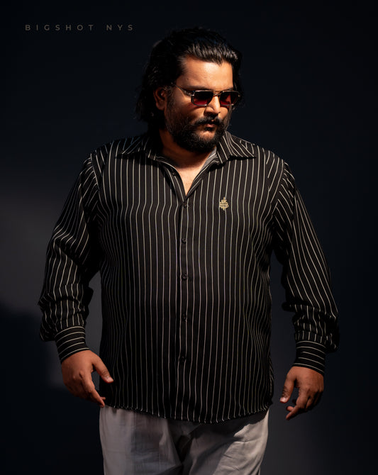 Black Stripe Luxury Full Sleeve Shirt