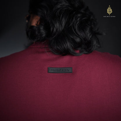Drop Shoulder Maroon (D-2)