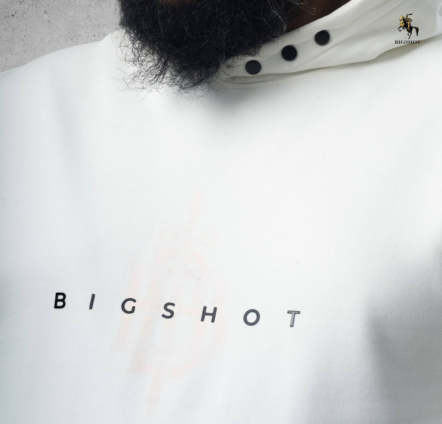 Big Size Hoodie (D4) - Off White