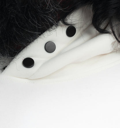 Big Size Hoodie (D1) - Off White