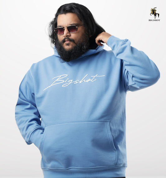 Big Size Hoodie (D3) - Sky