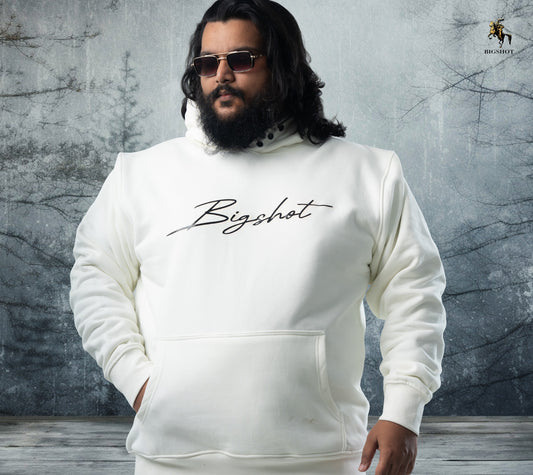 Big Size Hoodie (D3) - Off White