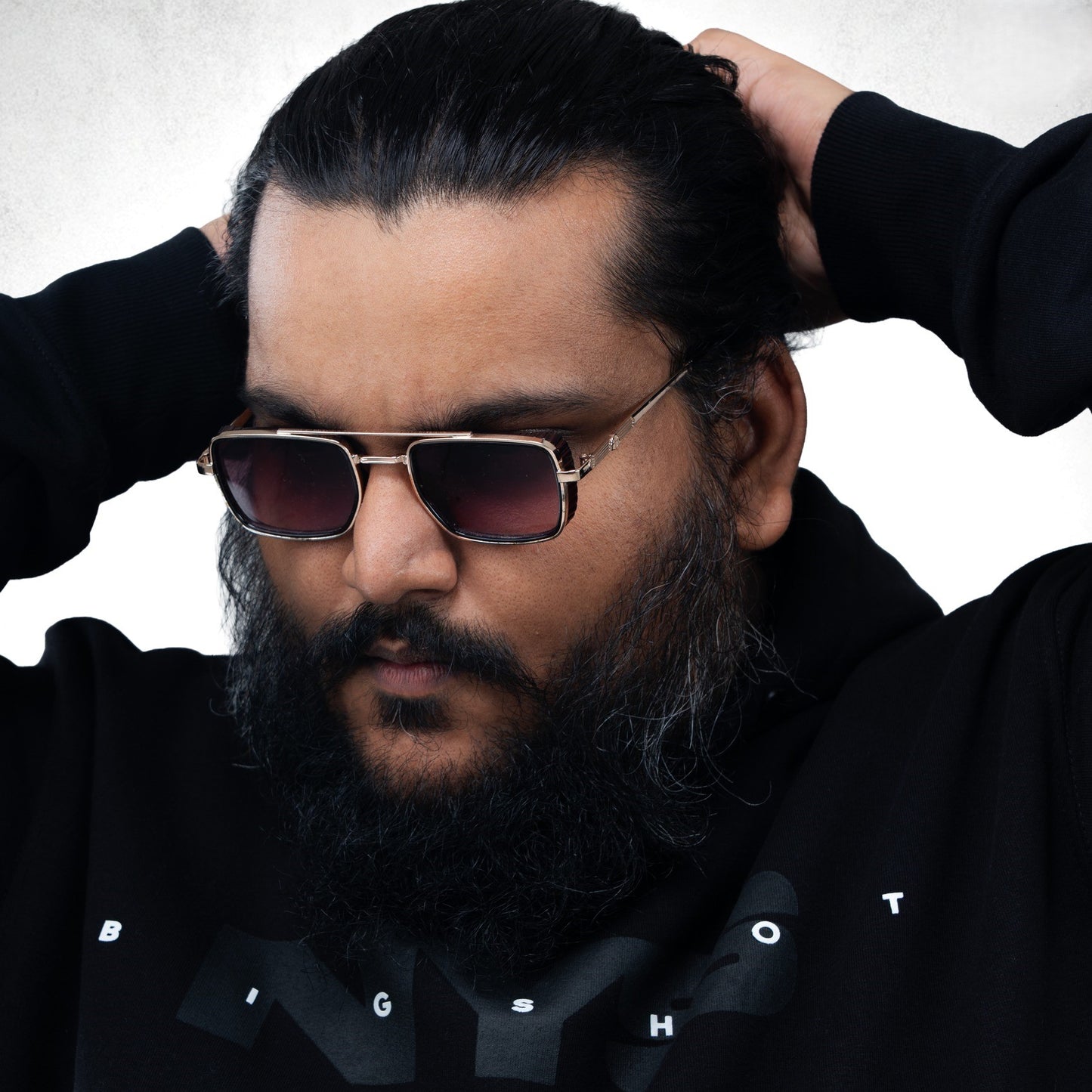 Big Size Hoodie (D2) - Black