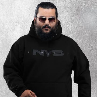 Big Size Hoodie (D2) - Black