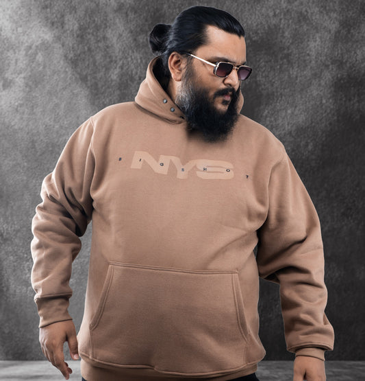 Big Size Hoodie (D2) - Mocha