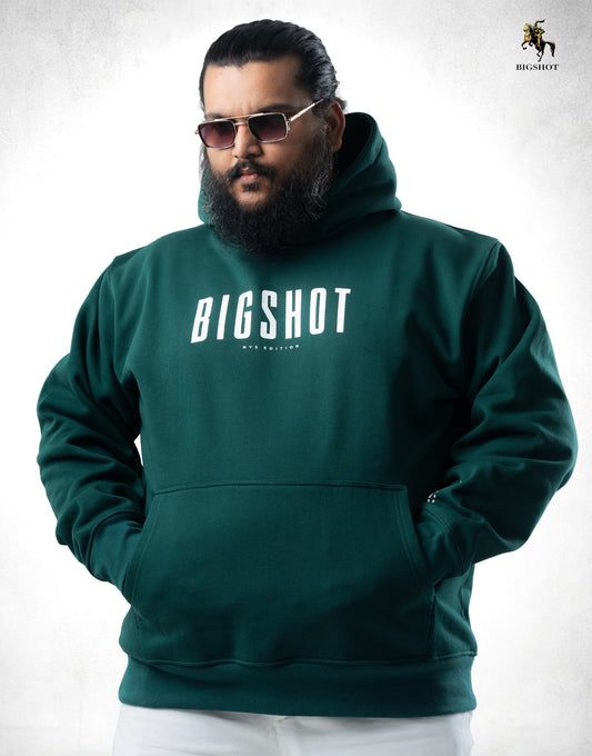 Big Size Hoodie (D1) - Bottle Green