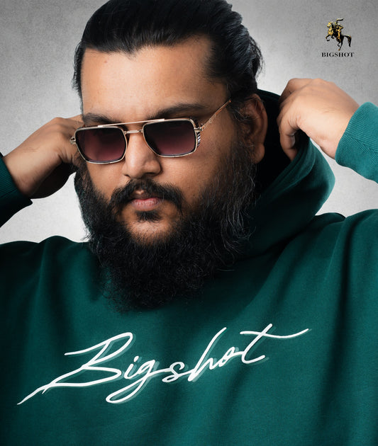 Big Size Hoodie (D3) - Bottle Green