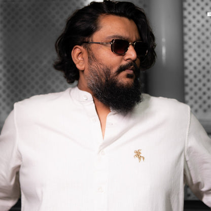 Old Money Linen Shirt - White