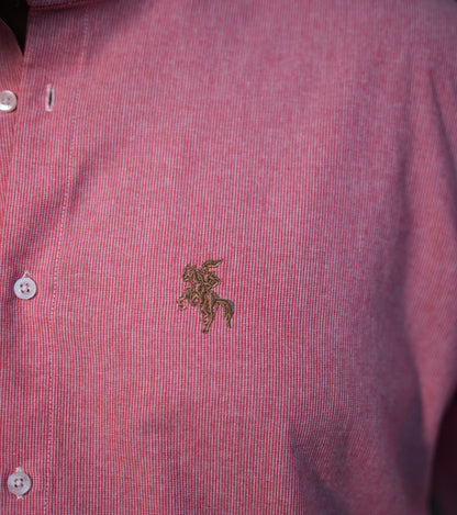 Old Money Linen Shirt - Emerging Pink