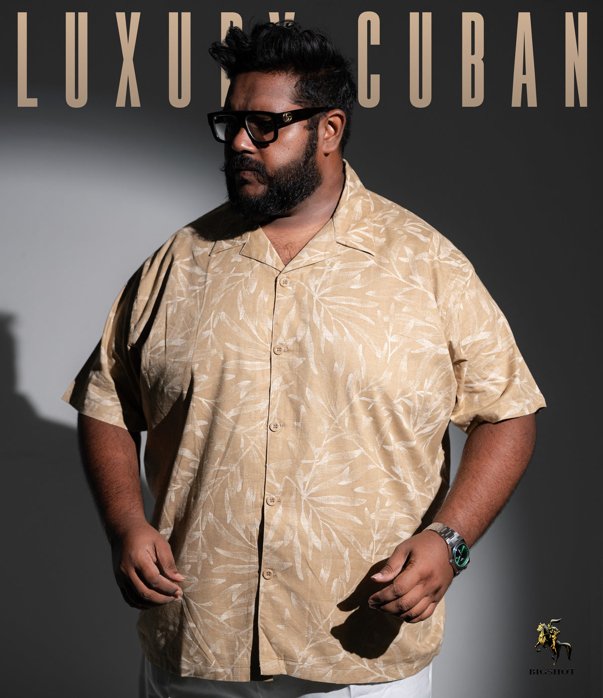 BIGSHOT Luxury Cuban – Beige Leaf