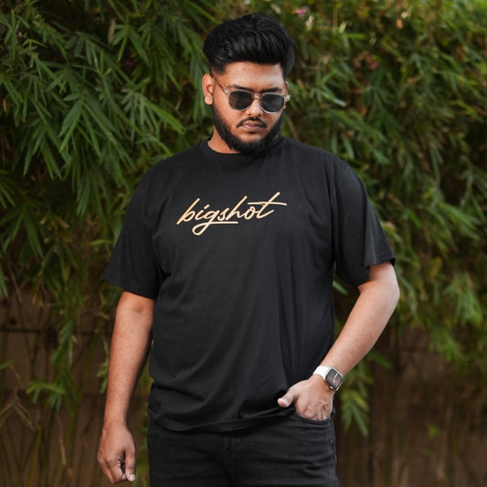 Big Size T-Shirt - D3 - Black