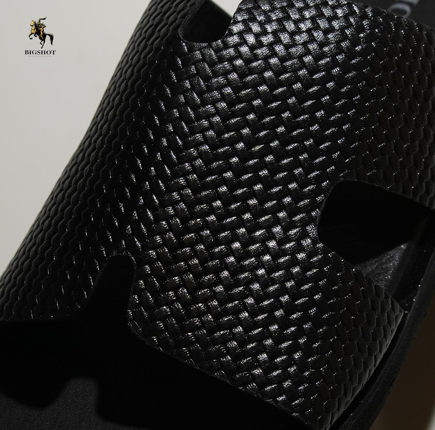 Leather Slide - D2 - Black