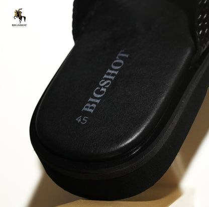 Leather Slide - D2 - Black