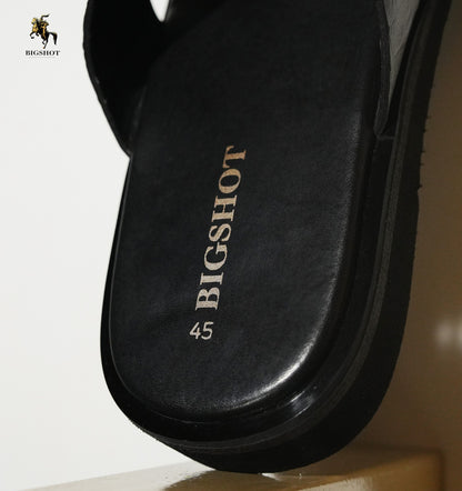 Leather Slide - D2 - Brown