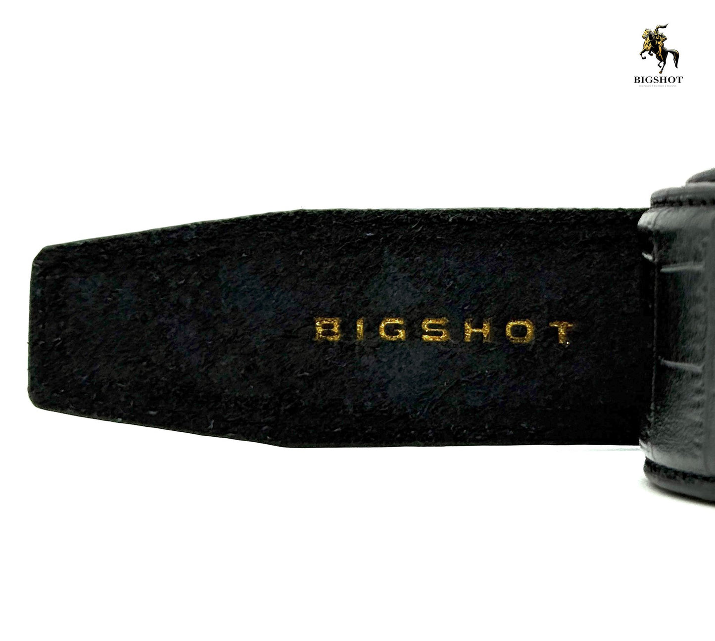 Leather Belt - Ash Black Texture