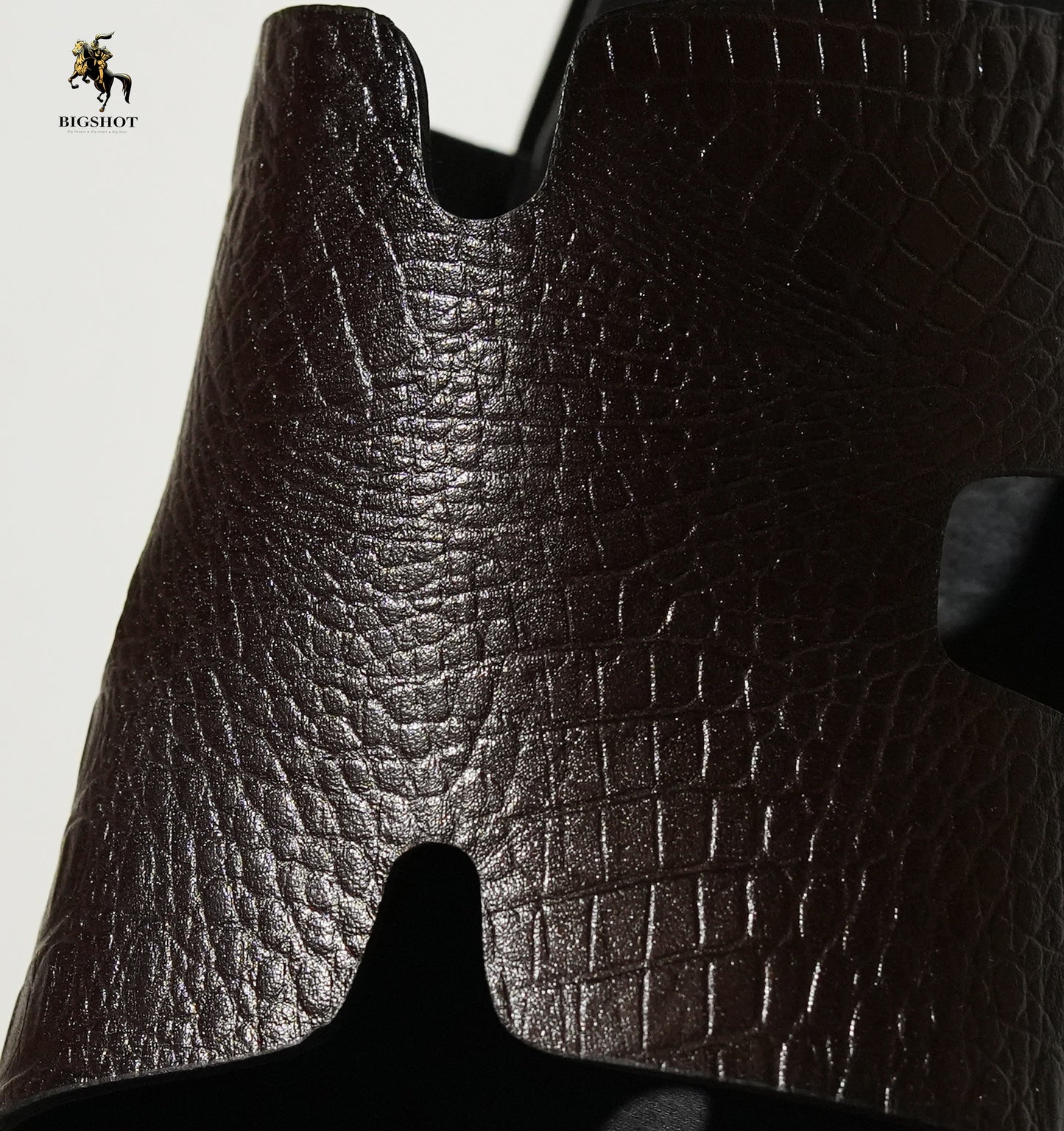 Leather Slide - D2 - Brown