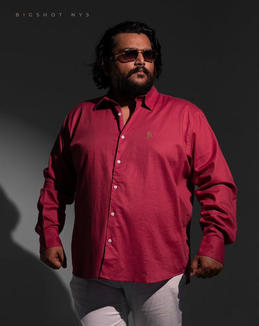 Crimson Pink Luxury Full Sleeve Shirt