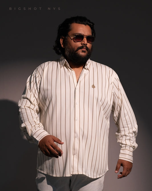 White Stripe Luxury Full Sleeve Shirt