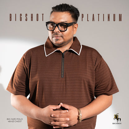 Specially Designed Platinum Polo - Deep Brown