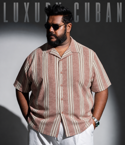 BIGSHOT Luxury Cuban – Peach Embroidery