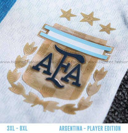 Big Size Jersey - Argentina Home (Player Edition)